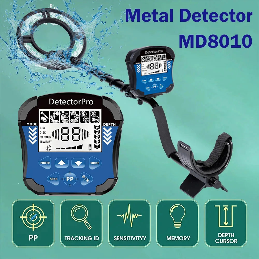 MD8010 Metal Detector &ndash; High Accuracy Treasure Finder