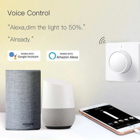 Tuya EU Smart Dimmer Switch &ndash; Alexa and Google Home Ready