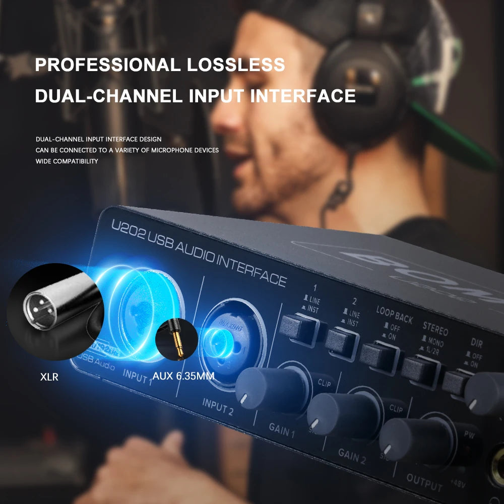 BOMGE U202 USB Audio Interface