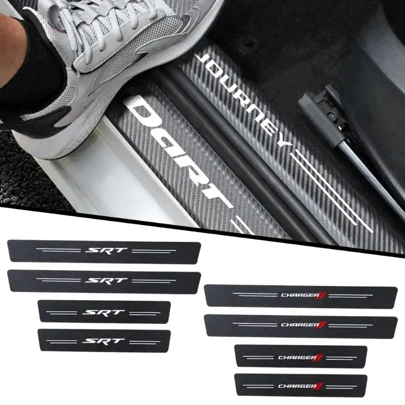 Dodge Charger Carbon Fiber Door Sill Protector 4Pcs