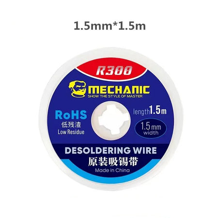 MECHANIC R300 Solder Wick &ndash; Powerful Low Residue Desoldering Tape 1.5mm