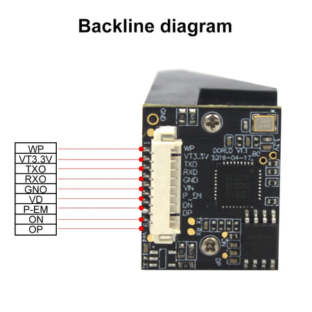 JP300 UART Fingerprint Reader &ndash; High Precision Optics