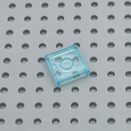 1000Pcs DIY Building Blocks 2x2 Tiles &ndash; Educational Fun Transparent Blue