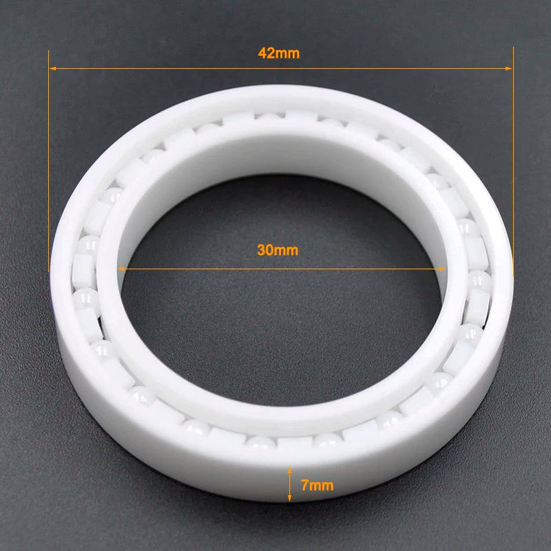 Full Ceramic Bearing 6800 Zirconia ZrO2 - Ultra Lightweight 6806 30X42X7mm / CHINA