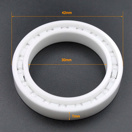 Full Ceramic Bearing 6800 Zirconia ZrO2 - Ultra Lightweight 6806 30X42X7mm / CHINA