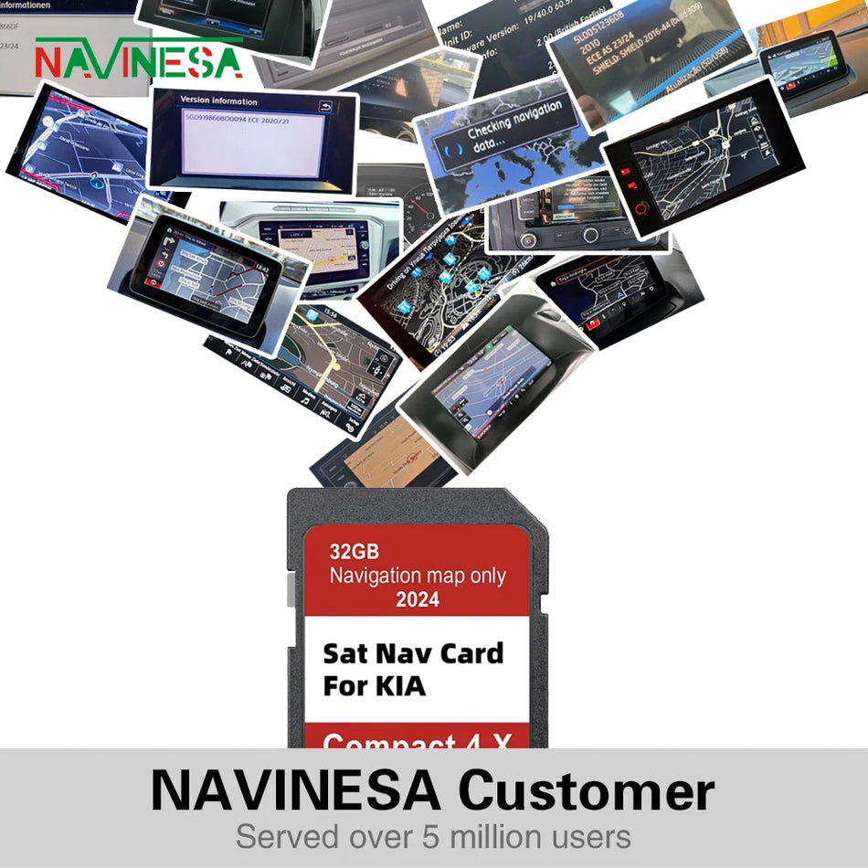 Navigation Gen4 Maps Europe UK 2024 Kia - 32GB Card