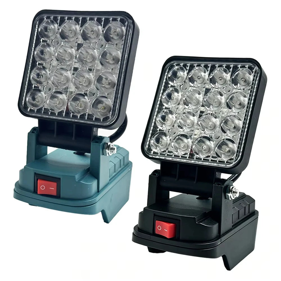 54W Zložljiva LED Delovna Svetilka Za Zunanje Kampiranje, Prilega Se Makita 18V