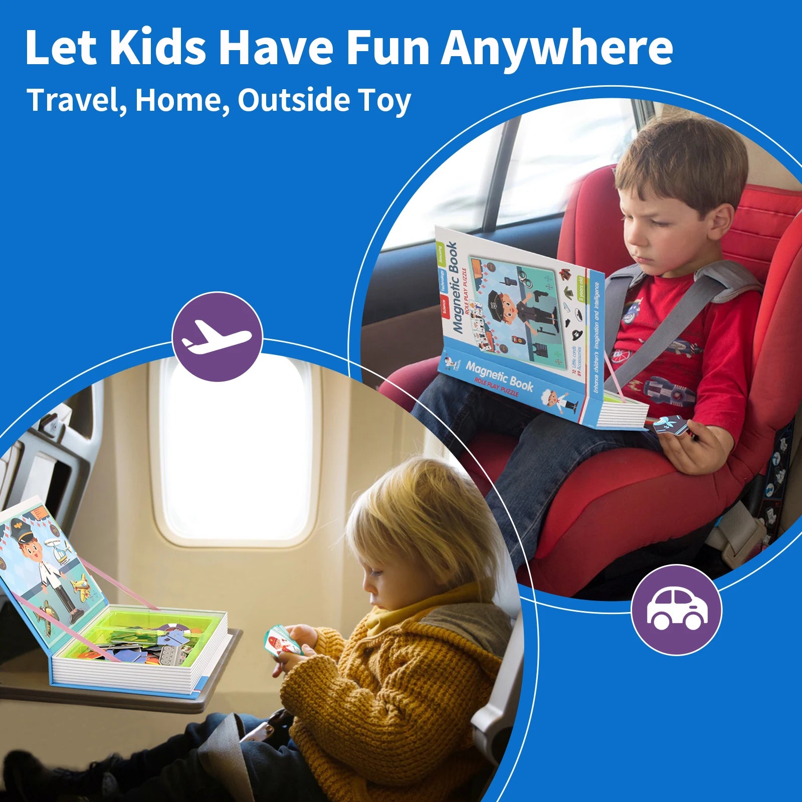 Funny Children's Magnetic Book Puzzles &ndash; Brain Training Toy