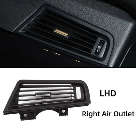For BMW 5 Series F10 F11 520i 2010-17 LHD Car Front Rear Left Right Air Conditioning Chromed AC Vent Grille Outlet Cover Panel by InterCyprus Trading Ltd