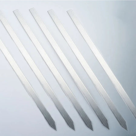 Premium 50cm Stainless Steel BBQ Skewers for Perfect Grilling