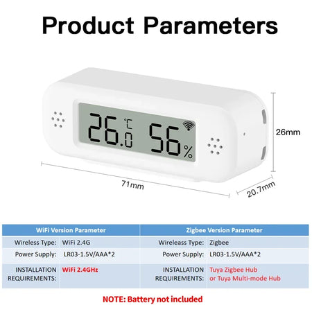 Tuya Zigbee WiFi Mini Sensor