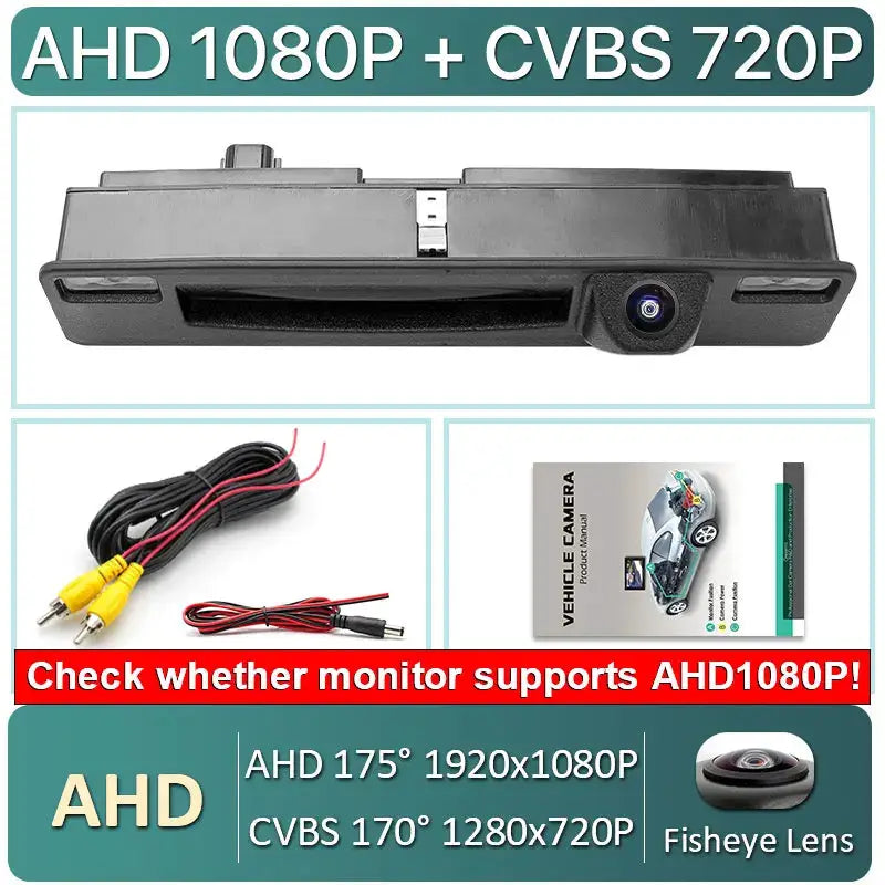 170 Degree Night Vision Dynamic Trajectory Reverse Line AHD 1080P Car Rear View Trunk Hand Camera For Ford Focus 2015~2017 by InterCyprus Trading Ltd
