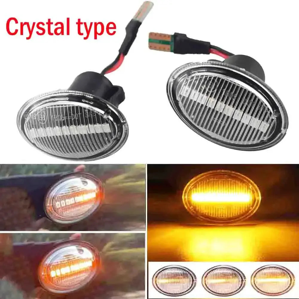 2PCS Side Marker Light Flashing For Abarth 500 595 695 LED Dynamic Turn Signal For FIAT 500 500C 500L by InterCyprus Trading Ltd