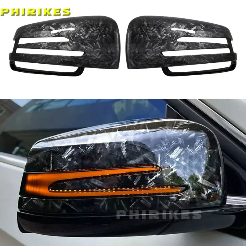 Melni sānu spoguļu vāciņi Mercedes A B C E CLA GLA