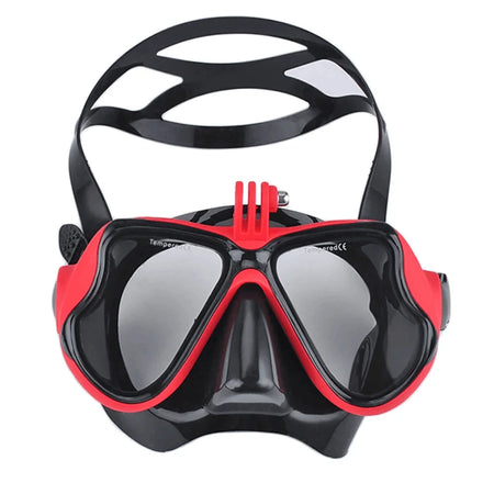Underwater Camera Diving Mask &ndash; High Waterproof Performance red