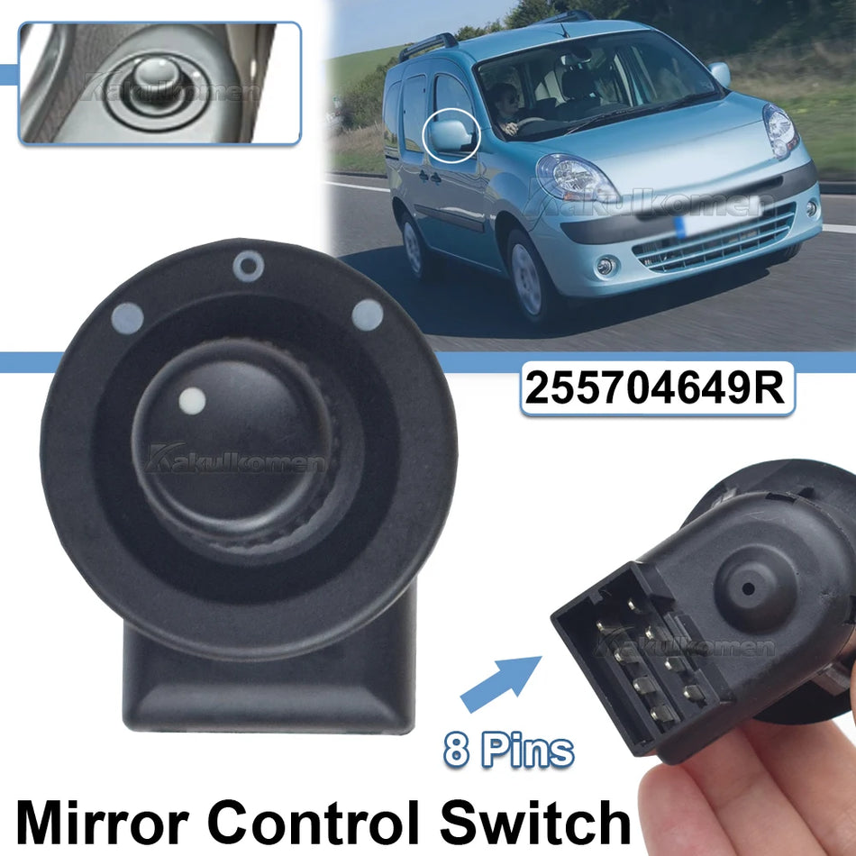 Comutator de oglindă laterală electrică ABS de înlocuire pentru Renault Kangoo