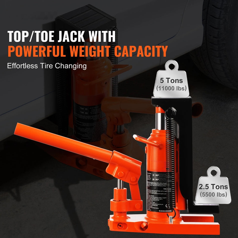 2.5 Ton Hidravlični Toe Jack Na Toe Lift 0.8 In