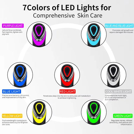 7 Colors Age-R Booster Pro Facial Massager &ndash; EMS Lift