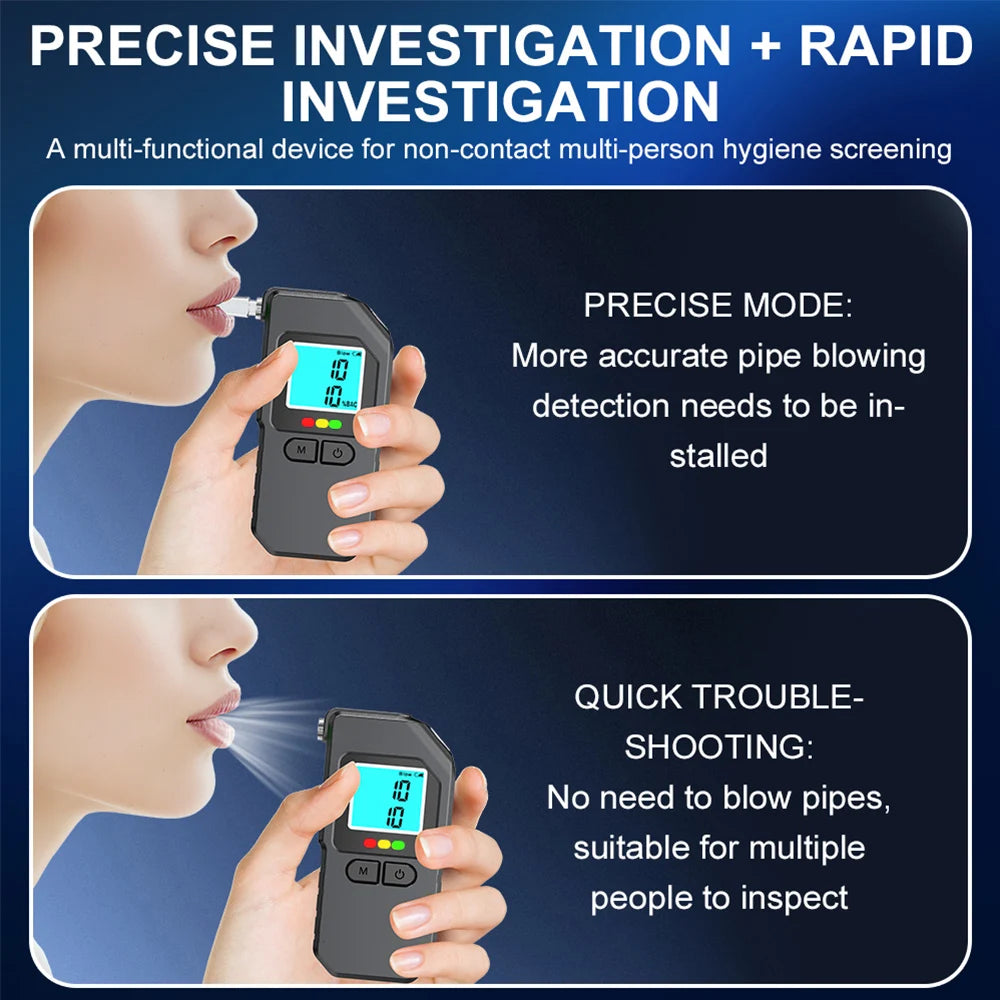 Alcohol Breathalyzer &ndash; Portable High-Accuracy LCD Display