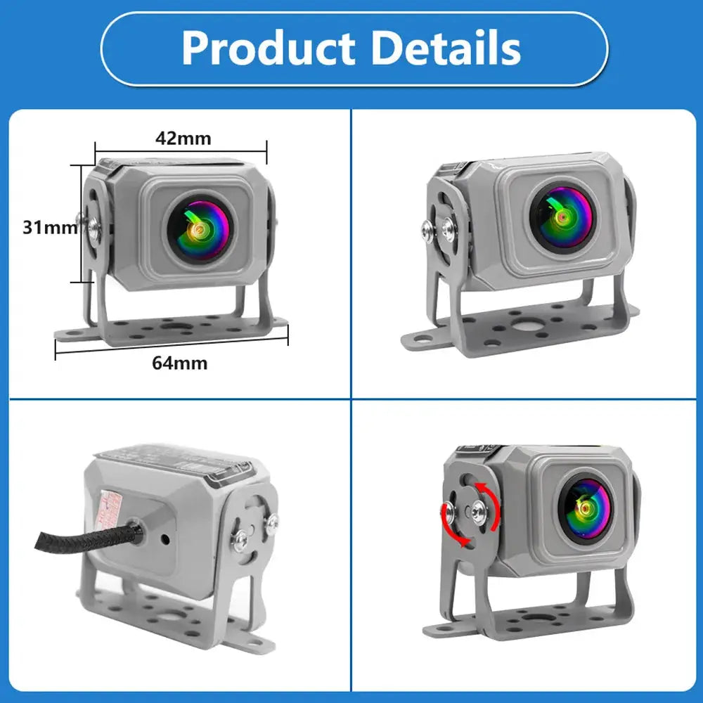 9‑36V Heavy Duty Vehicle Camera AHD1080P CVBS Switchable 180° Fisheye Starlight Night Vision Waterproof Reverse Camera For Truck by InterCyprus Trading Ltd