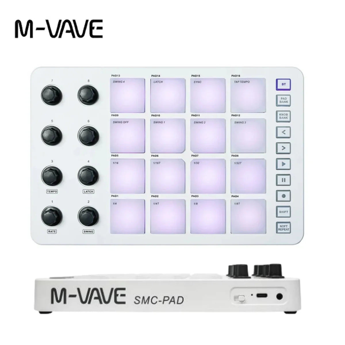 M-VAVE SMC-PAD Pro MIDI Controller &ndash; Low Latency Pad