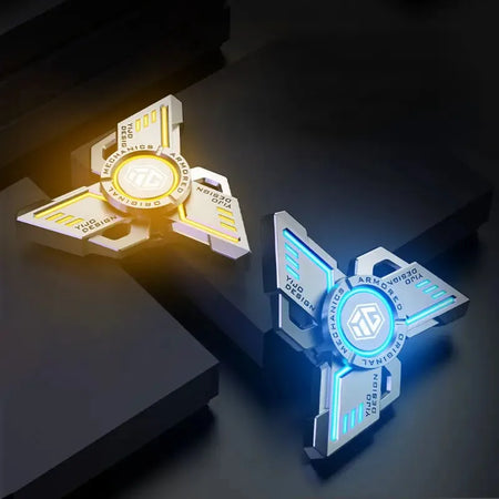Luminous Antistress EDC Fidget Spinner - Alloy Metal Hand Toy for Kids &amp; Adults