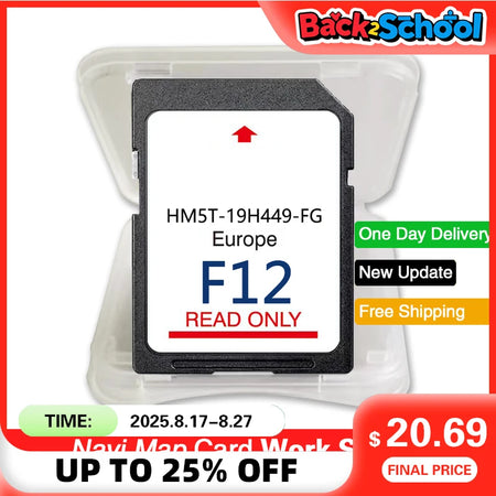 SD Card For Ford Sync2 F12 Europa 64GB - Plug And Play