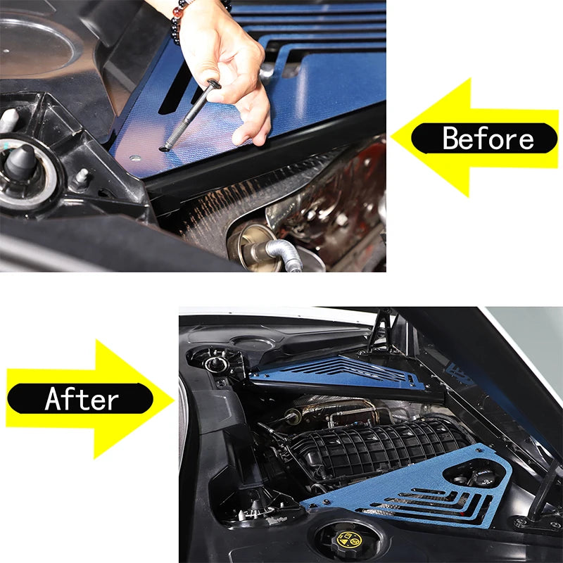 Copertura vano motore in fibra di carbonio per Corvette C8 2020 2025