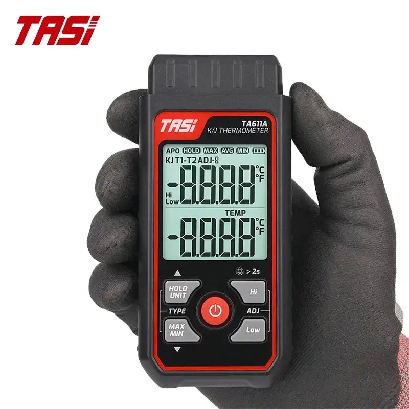 TA611A TA611B Digital Thermocouple Thermometer K J Type LCD