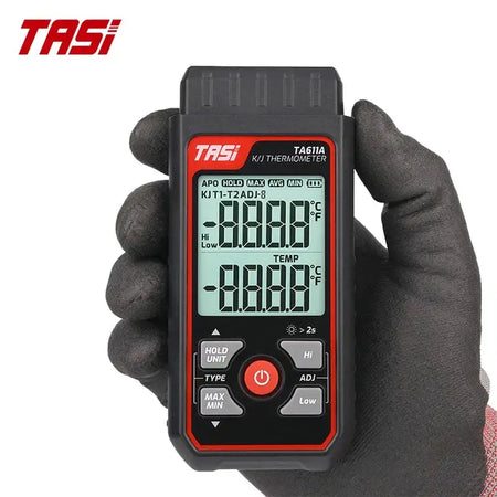TA611A TA611B Digital Thermocouple Thermometer K J Type LCD