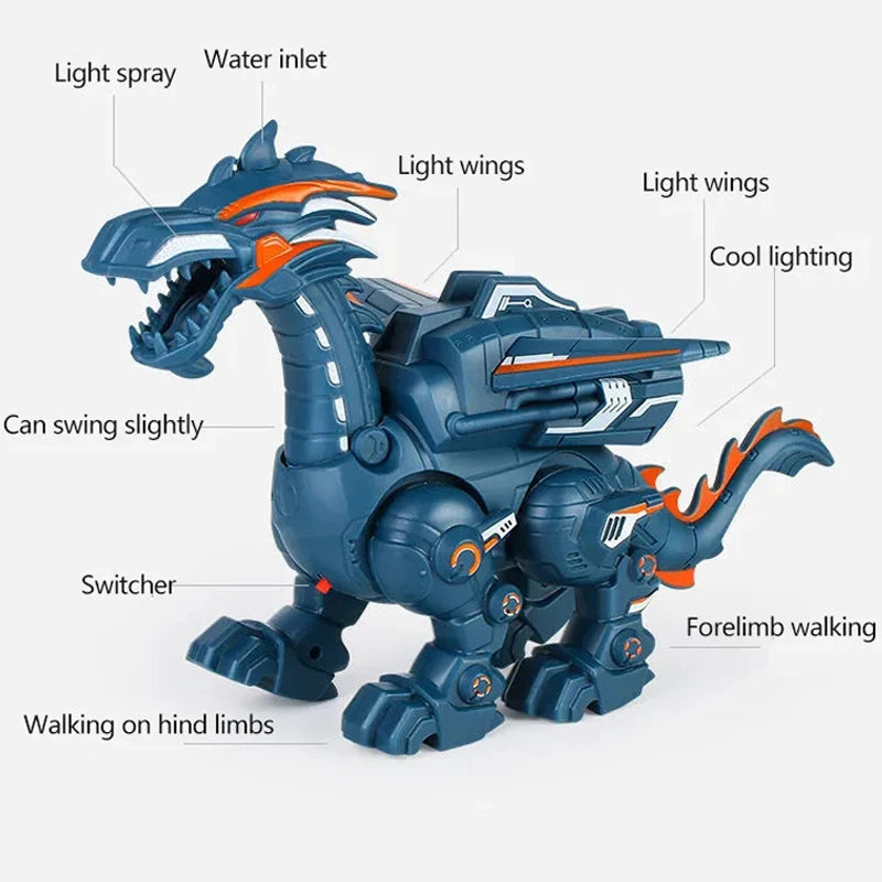 Electronic Dinosaur Toy Action Figure - Flame Walking Water