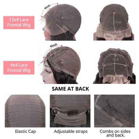 14 Inch 13x4 Straight Lace Frontal Bob Wig - Pre Plucked Brazilian Remy Hair