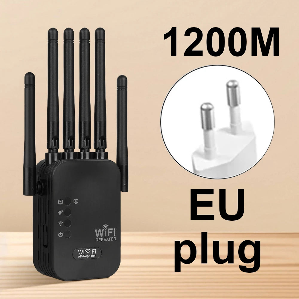 Magecam 2.4G/5GHz WiFi Extender &ndash; Fast 1200Mbps Signal 1200Mbps EU Plug