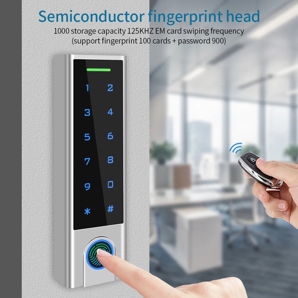 WS2-HF3-EM &ndash; Wireless Door Access Kit With Biometric RFID
