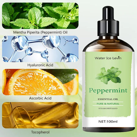 Water Ice Levin Peppermint Essential Oil &ndash; Natural Skin Whitening and Aromatherapy