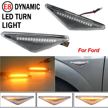 2PCS LED Dynamic Side Marker Turn Signal Light For Ford MONDEO 2000-2007 MK3 FOCUS MK1 1998-2004 Sequential Blinker Light by InterCyprus Trading Ltd