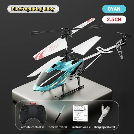 3.5Ch Rc Helicopter Alloy &ndash; App Controlled Flight Time 2.5CH cyan alloy