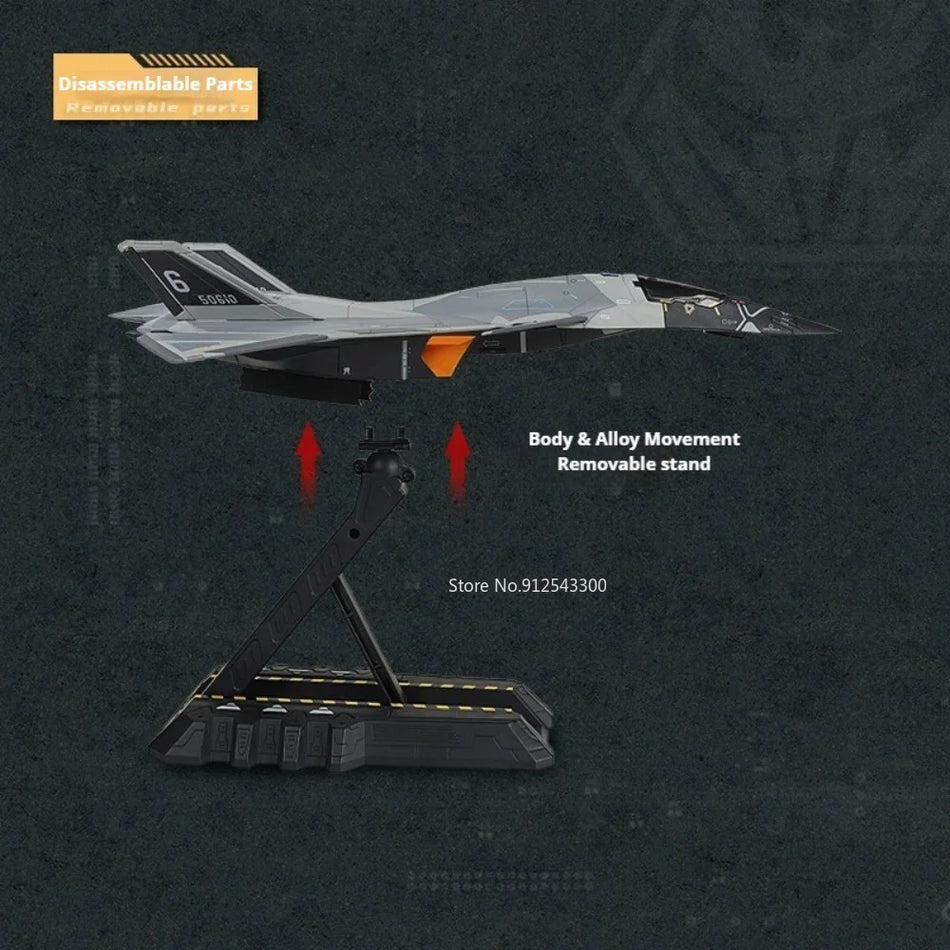 Jucărie model de avion de luptă din metal turnat, scară 1:72/1:200, părți mobile