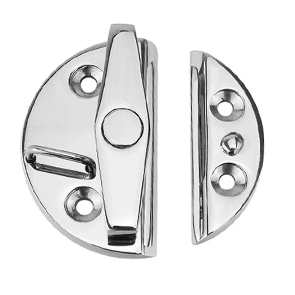 Verrou de porte de bateau en acier inoxydable 316, serrure de cabinet marine ronde à 180 degrés