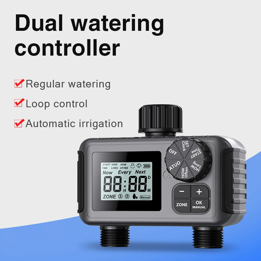 Automatic Irrigation Watering Timer &ndash; Programmable LCD Display