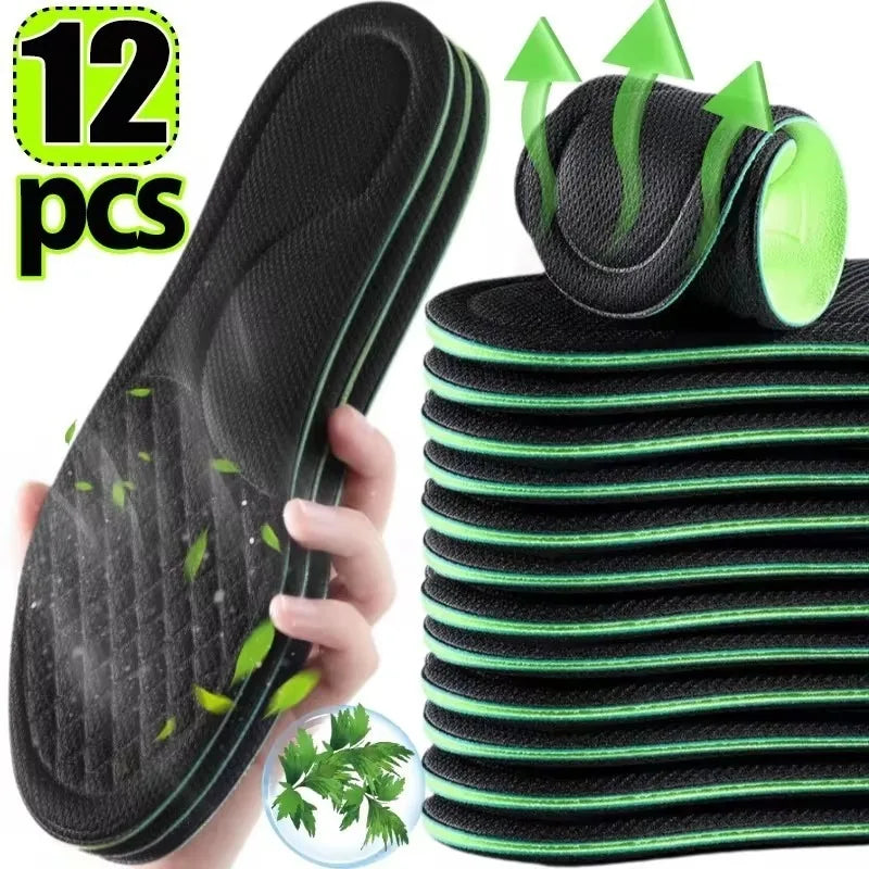 Soft Memory Foam Orthopedic Insoles - Deodorising &amp; Antibacterial, Sweat-Absorbing Shoe Accessories