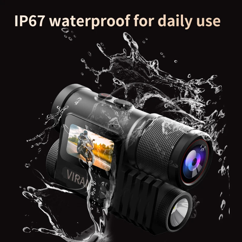 Action Camera 5K Waterproof AI Voice Assistant &ndash; 128G Card