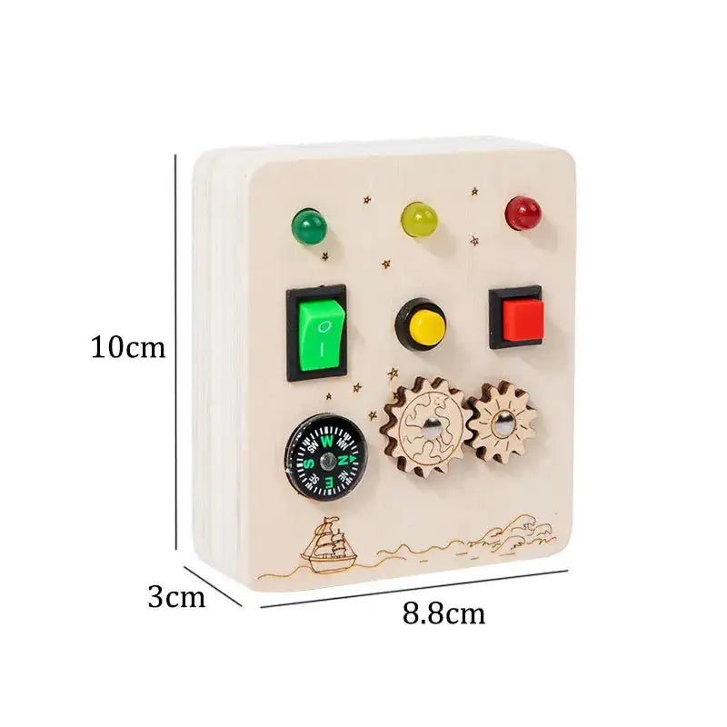 MY10082 Busy Board Led Switch Wheel Educational Toy &ndash; Play MY10012I