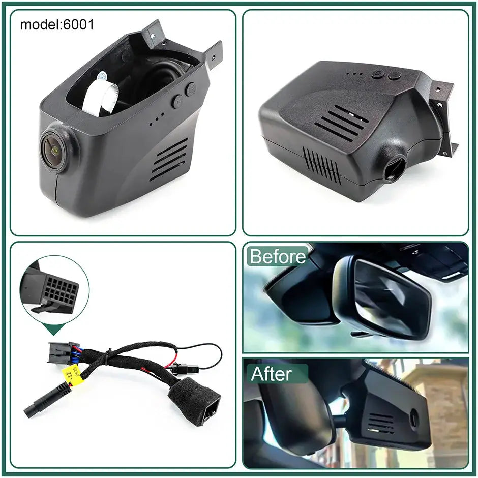 Plug and Play Hidden 4K Dash Cam Car DVR Front/Rear Camera For Porsche Panamera Cayenne Macan Taycan 911 718 2010-2025 by InterCyprus Trading Ltd