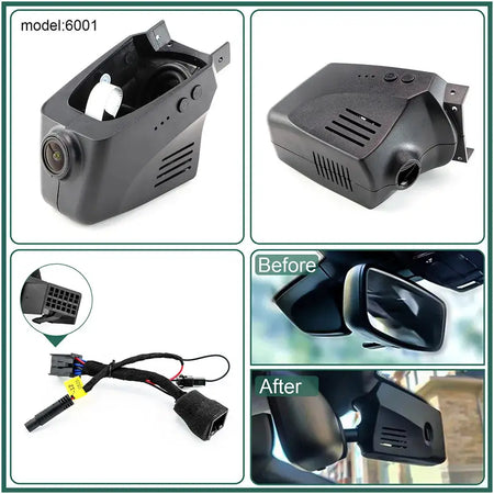 Plug and Play Hidden 4K Dash Cam Car DVR Front/Rear Camera For Porsche Panamera Cayenne Macan Taycan 911 718 2010-2025 by InterCyprus Trading Ltd