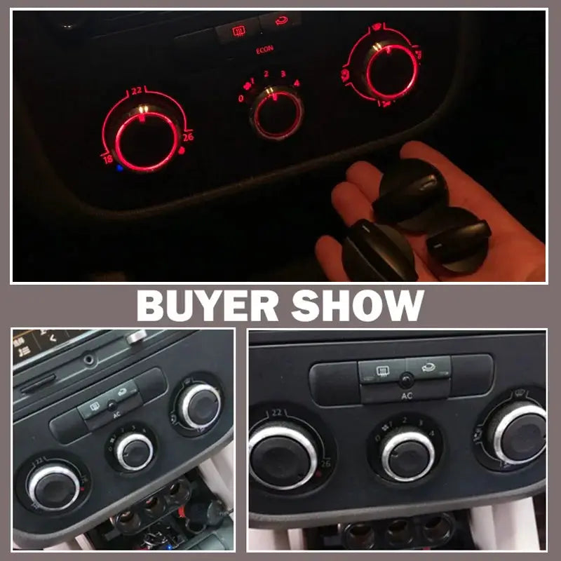 For VW GOLF PLUS Rabbit Beetle A5 Coccinelle Maggiolino Fusca Heater Climate Control Switch Knobs Air Conditioner Buttons Dials by InterCyprus Trading Ltd