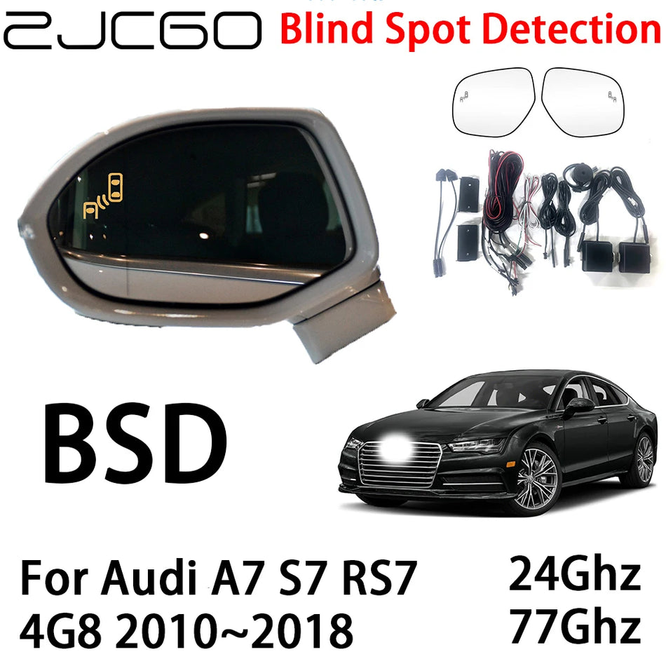 Audi A7 için İki MmWave Radar Sensörlü Arka Tampon Montajlı Kör Nokta Tespit Radar Uyarı Sistemi