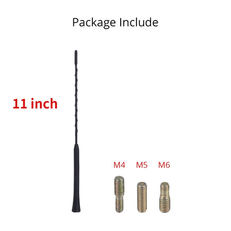 Universal Car Radio Antenna &ndash; Amplified FM AM Signal 11 inchi
