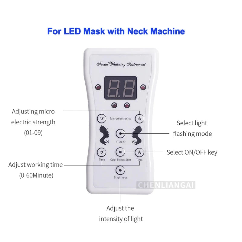 Remote Control For LED Facial Mask &ndash; Seven-Color LED