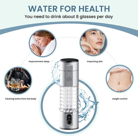 DRVODA Hydrogen Water Generator Bottle - PEM Purifier
